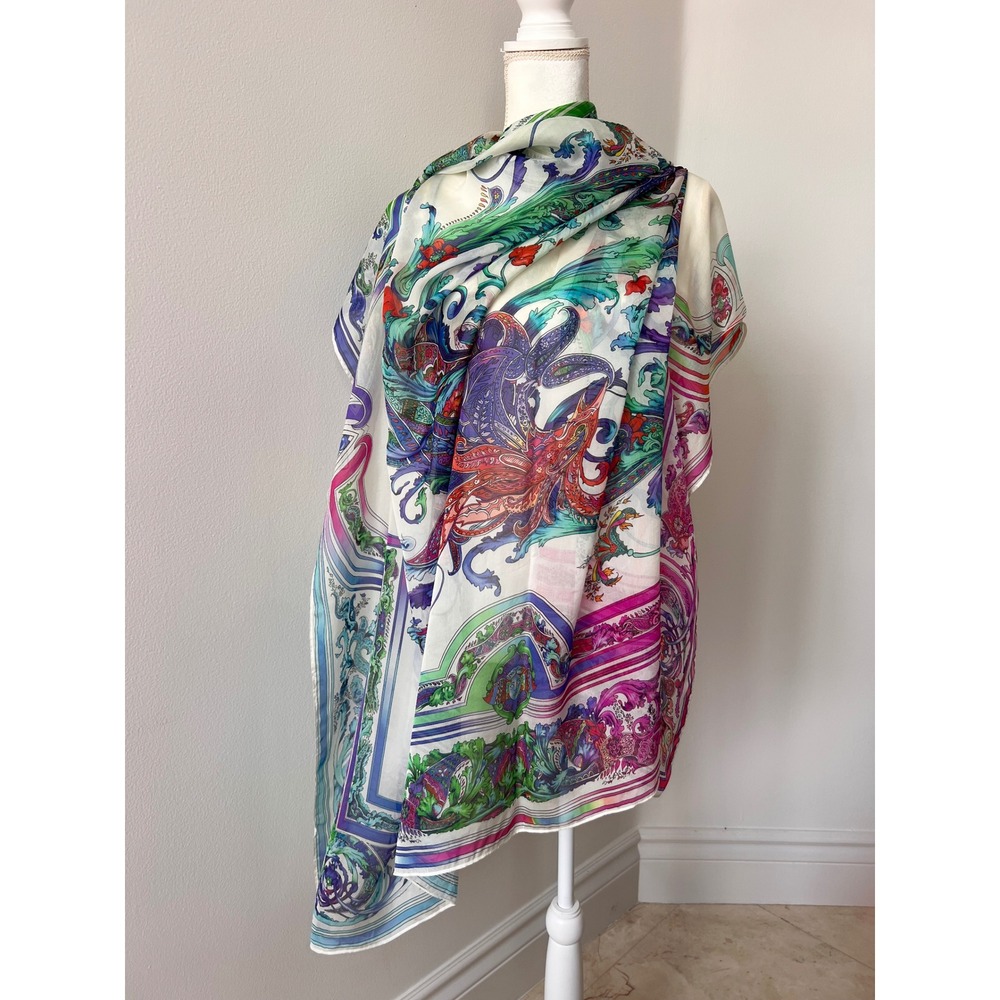 Rare and gorgeous pure silk Gottex scarf